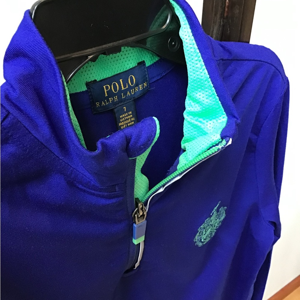 Ralph Lauren Quarter Zip‎ Performance Pullover Shirt  Logo Spell Out - Picture 3 of 11